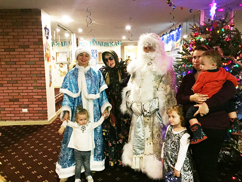 Ded Moroz, Snegurochka, Baba Yaga, Russian New Year Celebration, Gravesend, Brooklyn, New York,  ,  , ,  ,   ,  -,  